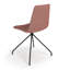 Chaise d'appoint rembourrée et revêtue de velours-690780403