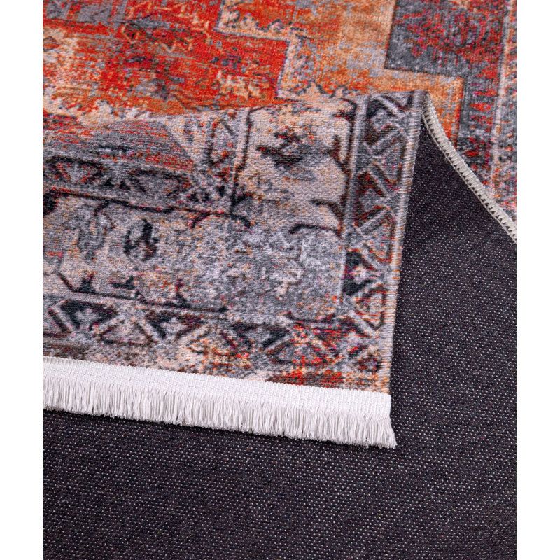 Tapis luxueux en velours, 5,9 x 9,5 pieds | 100% velours, hauteur de poils de 0,3 pouce | Dessous antidérapant, lavable à la machine, texture chenille, impression numérique | Idéal pour le salon, la chambre à coucher et la décoration intérieure