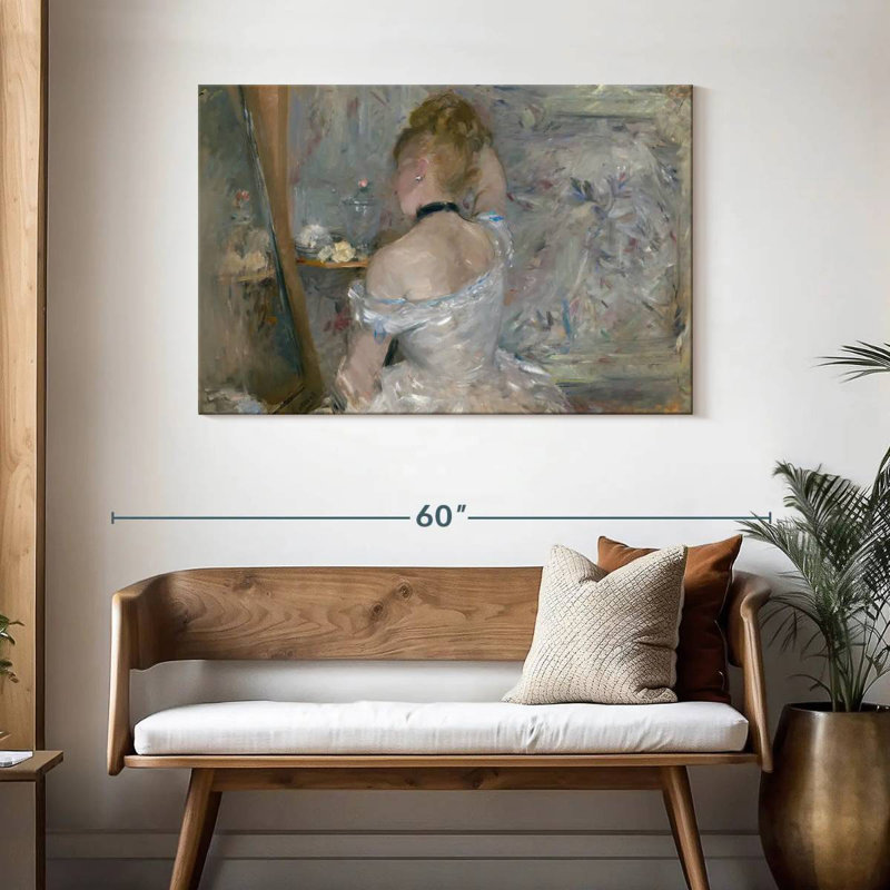 Femme Leisha à sa toilette, H 30 po x l 45 po
