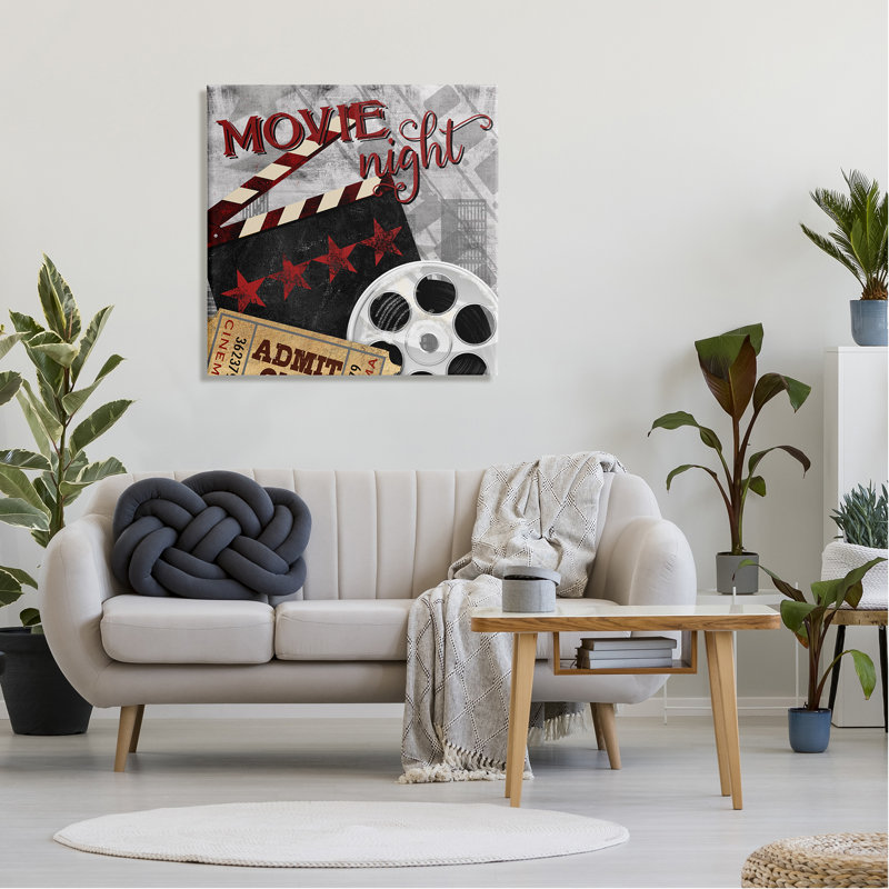Signe du film «Movie Night», H 30 po x l 30 po x P 1,5 po
