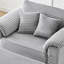 Fauteuil simple 47 po avec accoudoirs en velours côtelé avec rangement et repose-pieds USB-741132398