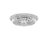 Novecento Ceiling Lamp Crystal Striped Glass Glossy Chrome E12 Ul