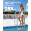 Swimming Pool Ladder, 3-Step Stairs with Double Handrails, Non-slip Heavy Duty Wide Steps, Stainless Steel Frame, 265 lbs Capacity for 48-54 in Inground Pools Entry/Exits, Indoor & Outdoor