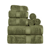 Ensemble de 8 serviettes en coton de qualité égyptienne 800 g Renata