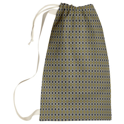 Sac à linge à motif géométrique