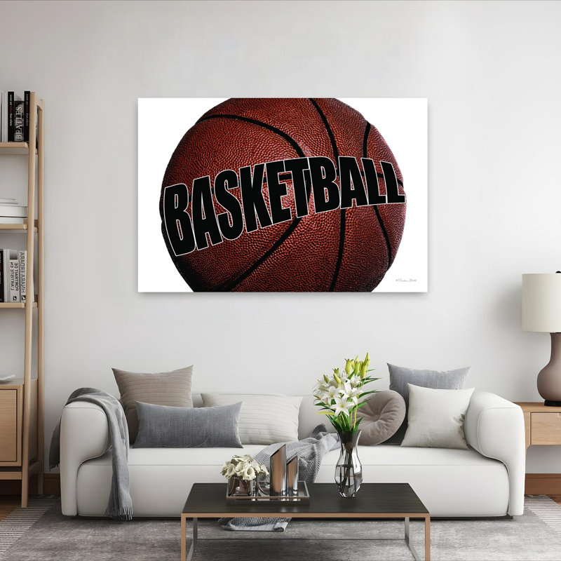 Basketball Contemporary Winter Wall Art Print, 101.6cm H x 152.4cm W