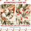 Arbre de Noël floqué pré-éclairé avec lumières blanches chaudes, pointes en PVC, fil mémoire dépliable automatiquement, support facile à assembler et support en métal stable - décor des Fêtes enneigé-614546152