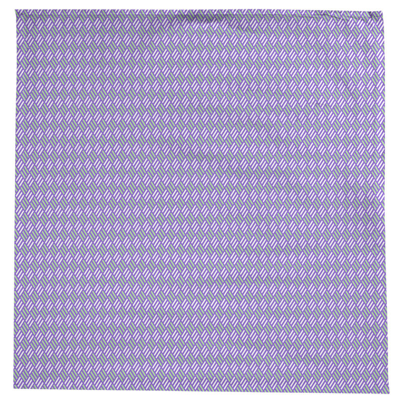 Nappe à carreaux à rayures Leffel, Mauve / Vert