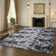 Solid Colour Machine Tufted Tie Dye Grey Shag Area Rug,Glamorous Ombre Grey Shaggy Carpet featuring a Deep Pile and Non-Shedding fibers