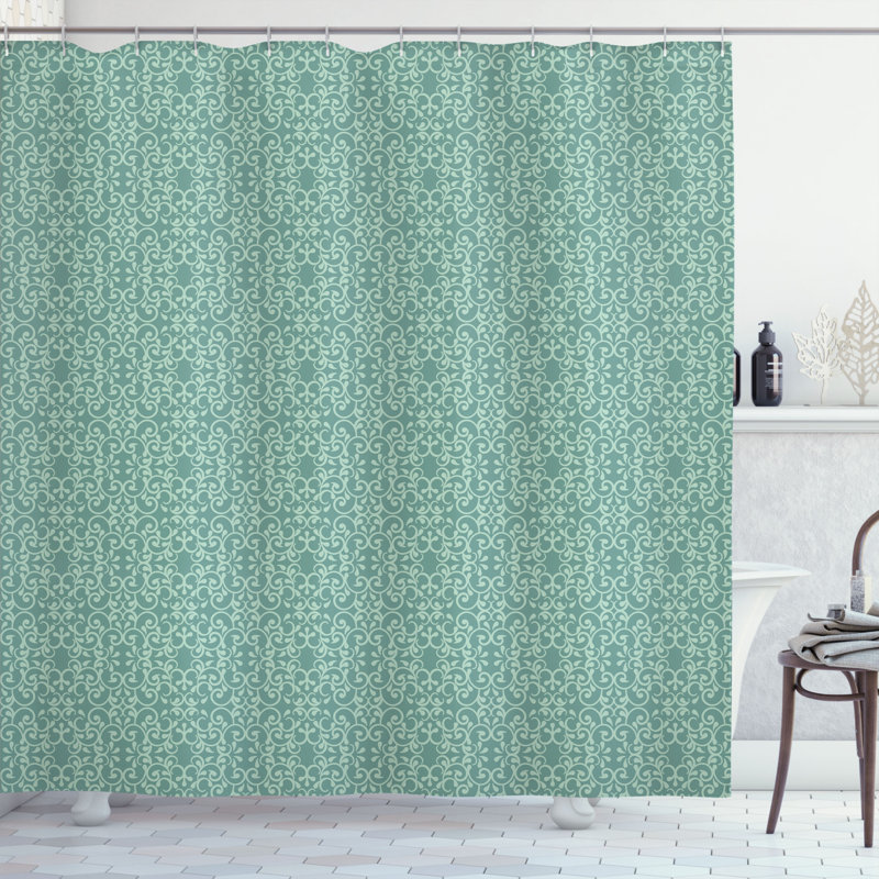 Ensemble de rideau de douche + crochets, H 70 po x l 69 po