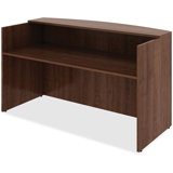 Essentials Series Rectangle Synthetic Laminate Reception Desk