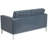 Amjed Contemporary Button Tufted Leather Loveseat w/ Steel Frame-1857383532