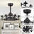 Hodaya 27" W Remote Control Ceiling Fan-1641328597-1619641380