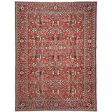High-Quality Hand-Knotted Red Area Rug