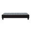 Lit plateforme moderne simple TG - contreplaqué massif gris foncé et structure en bois