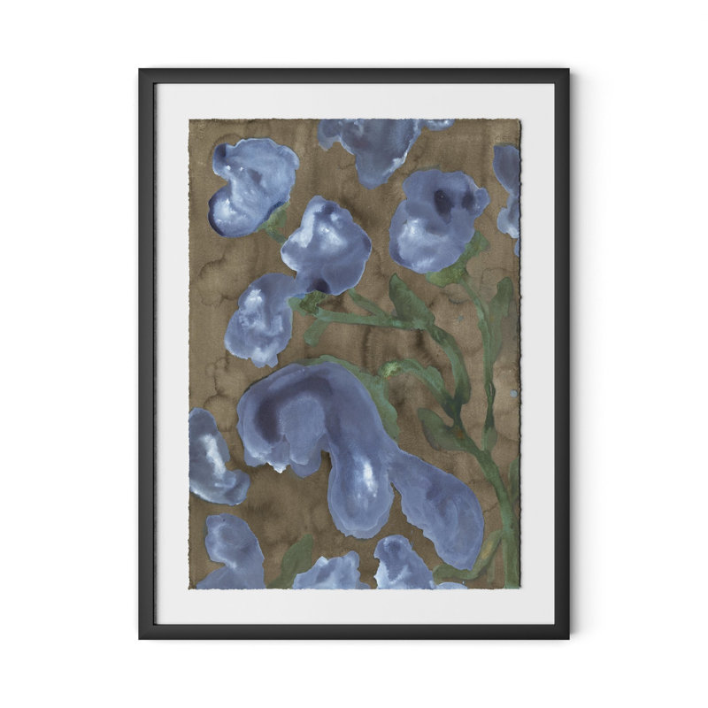 Violet Femmes Painting by Molly Franken, 48" H x 36" W, Black
