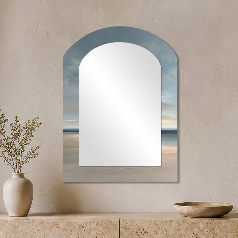 Miroir mural Nautical Large Arch - Golden Sunset, 34" x 25"