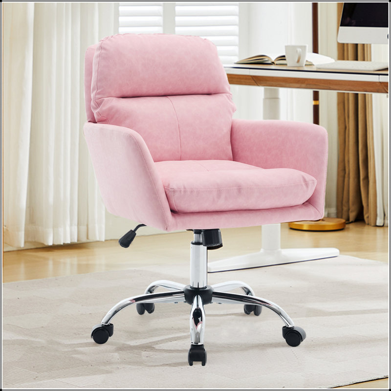 Chaise de bureau en cuir synthétique à hauteur ajustable pour plus de confort et de durabilité, convenant aux environnements domestiques et professionnels