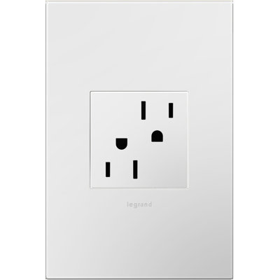 Adorne 15 Amp Tamper Resistant Duplex Outlet and Wall Plate