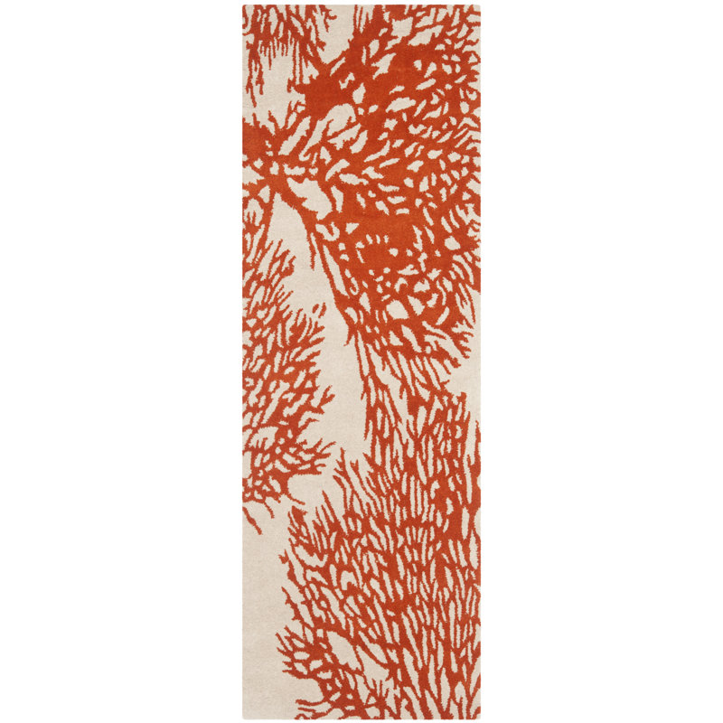 Wimborne Hand Tufted Wool Floral Rug, Runner 2'3" x 9'