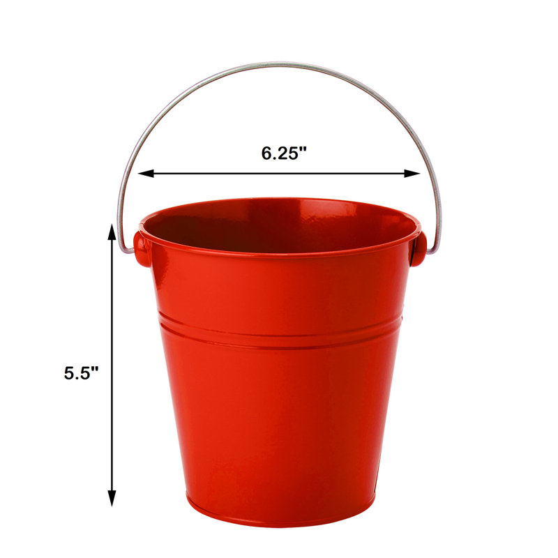 Gracie Oaks Decorative Bin, Red