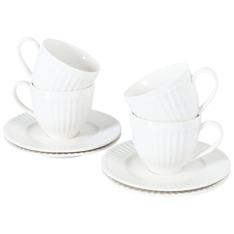 Handmade Porcelain Teacup and Saucer