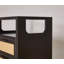 Ensemble de 2 tables de chevet avec rangement à 2 tiroirs, 15,4 po avec poignées en métal et table de bout en bois pour la chambre à coucher