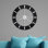 Onyx Modern & Contemporary Oversized Wall Clock, High-Gloss Metal Frame with Chrome Accents and Stainless Steel Hour Markers
