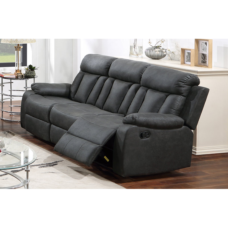 Recliner Sofa, Charcoal