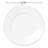 Melamine Lastra White Salad Plate