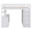 Full Size Loft Bed With Drawers,Desk,And Wardrobe-817003558