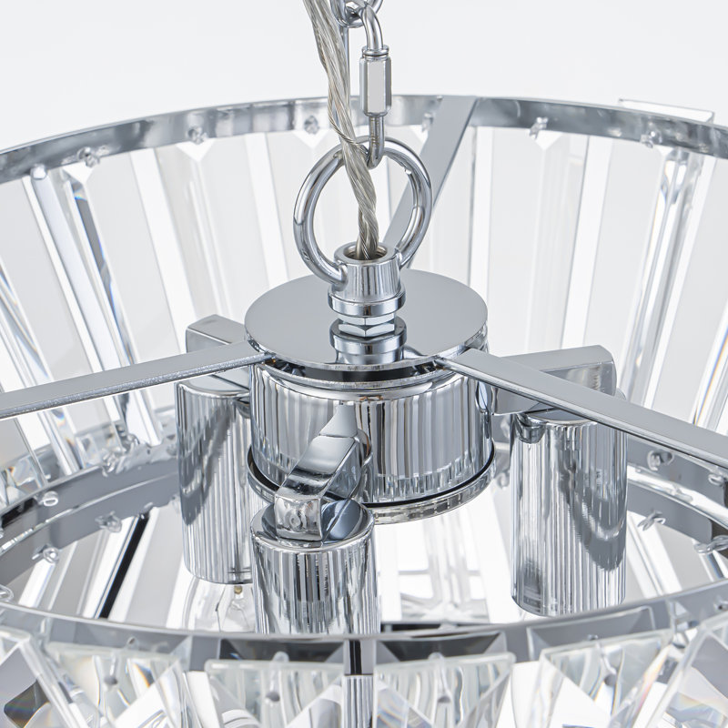 Lustre tambour en cristal 3 lumières