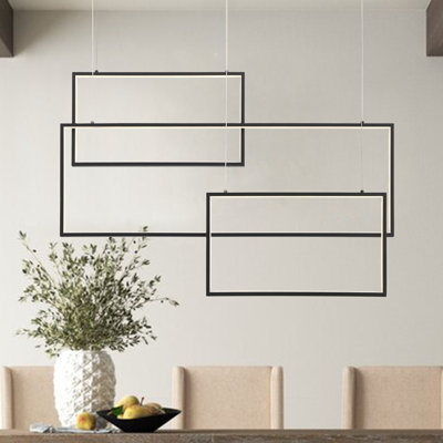 Ravia 3-Light Geometric LED Chandelier