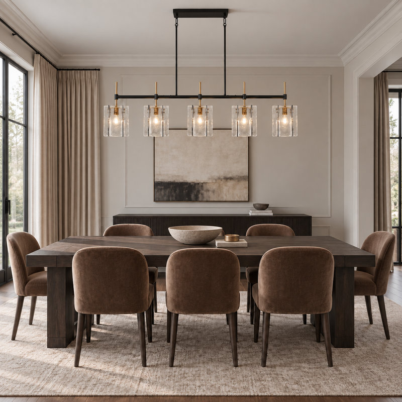 5-Light 63" Width Oversize Kitchen Island Lighting