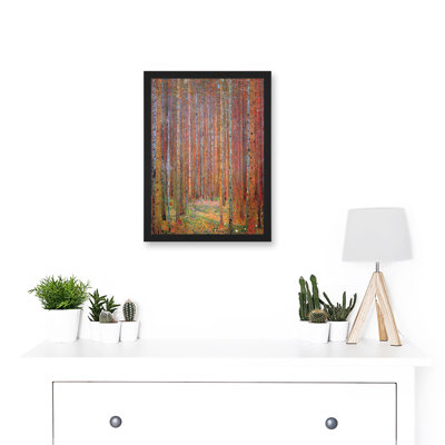 Tannenwald Landscape Autumn Trees by Gustav Klimt - Single Picture Frame Print