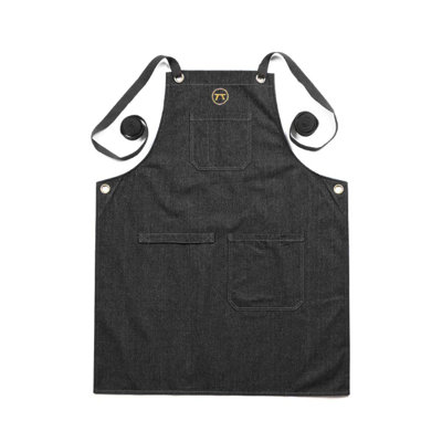 Tablier en denim noir Outset