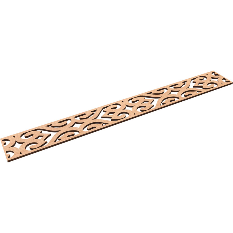 Moulure de chantournage Keene, Noyer blanc, H 6 po x l 46,5 po x P 0,375 po