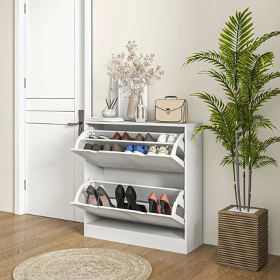 16 Pair Shoe Storage Cabinet