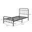 Structure de lit plateforme simple en métal avec tête de lit, pied de lit et rangement sous le lit de style victorien, aucun sommier tapissier nécessaire-1657266611