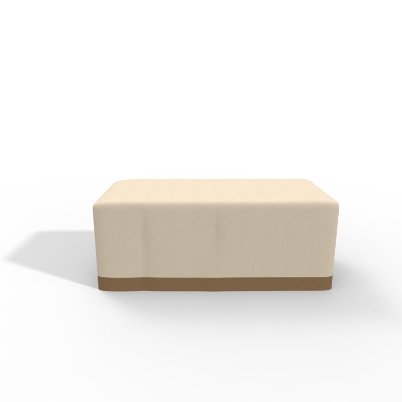 Housse pour table de patio résistante à l'eau, H 33,1 po x l 88,2 po x P 32,1 po, Beige