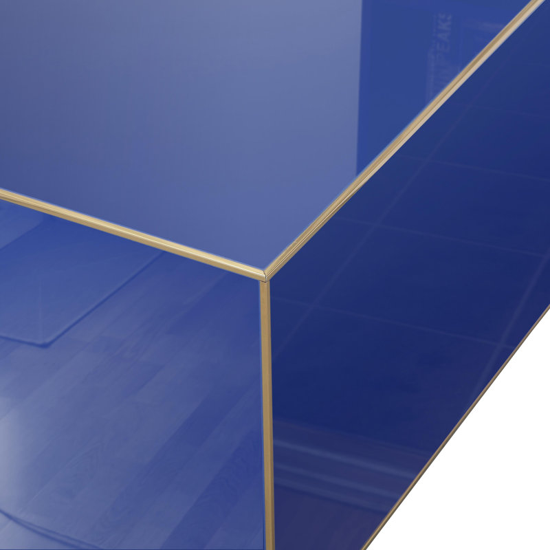 Table basse Block, Bleu