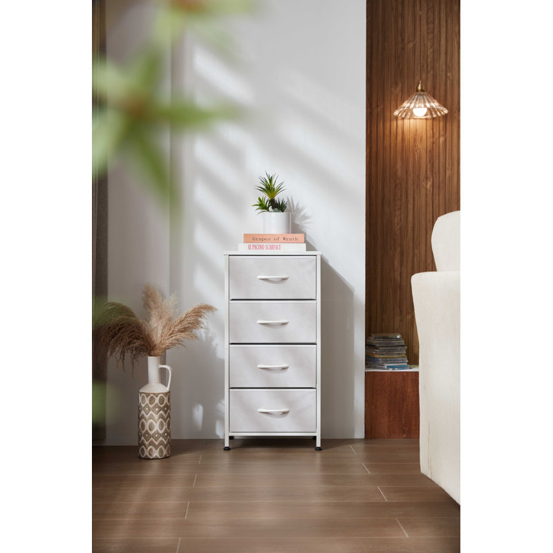 Storage Cabinet With Drawers For Living Room, Bedroom, White