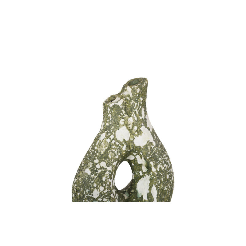 Olive Oil Vase, Green, Small, 10" H x 6" W x 3" D