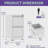 2 Drawer Metal Vertical File Cabinet with Lock Office Home Steel Vertical File Cabinet-742020316