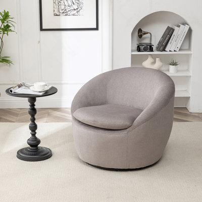 Fauteuil moderne en tissu avec fonction pivotante à 360 °, fabrication de haute qualité pour un confort et un style ultimes dans toute maison