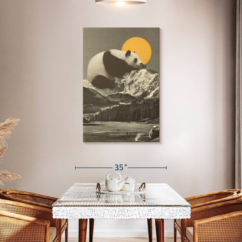 Brampt Panda's Nap On Mountains, 45" H x 30" W
