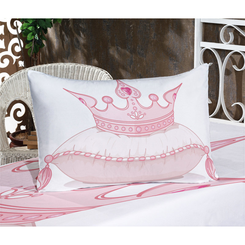 Ensemble de draps et taies décoratives Ambesonne Blush, rose pâle, Ensemble de draps pour très grand lit californien