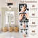 3-lights Semi Flush Mount Ceiling Light Fixtures with Transparent Glass Shade
