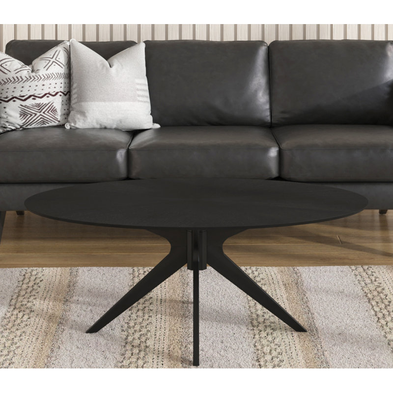 Fenway coffee table, Plateau noir / base noire
