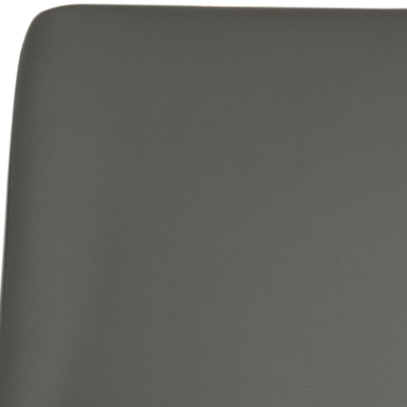 Tabouret de comptoir en similicuir de style moderne avec structure en fer chromé Bohy, Gris